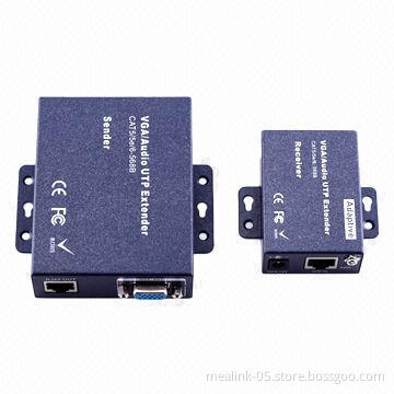 100M 1-to-1 VGA extender over cat5e with local output/no adaptive